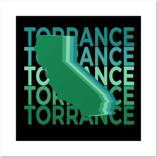 Torrance California Green Repeat Posters and Art